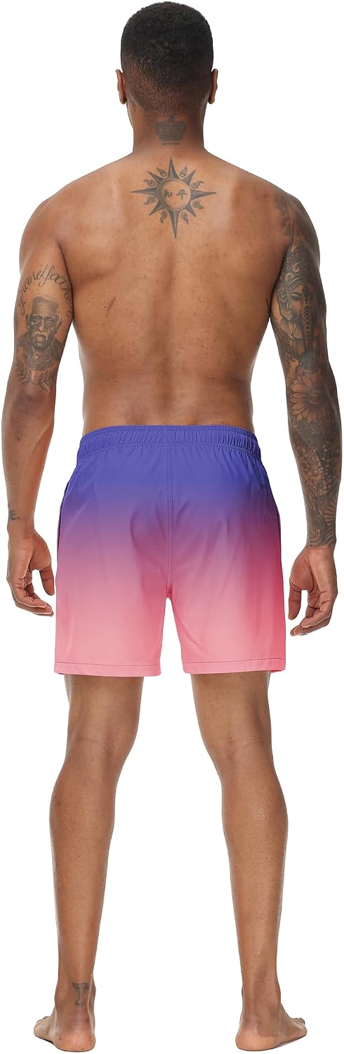 Detalle de Tyhengta Men's Swim Trunks Quick Dry Beach Shorts with Zipper Pockets and Mesh Lining