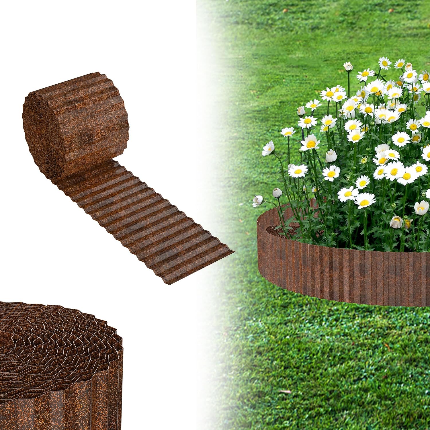 Detalle de UISEBRT Rasenkante Beeteinfassung 18 cm