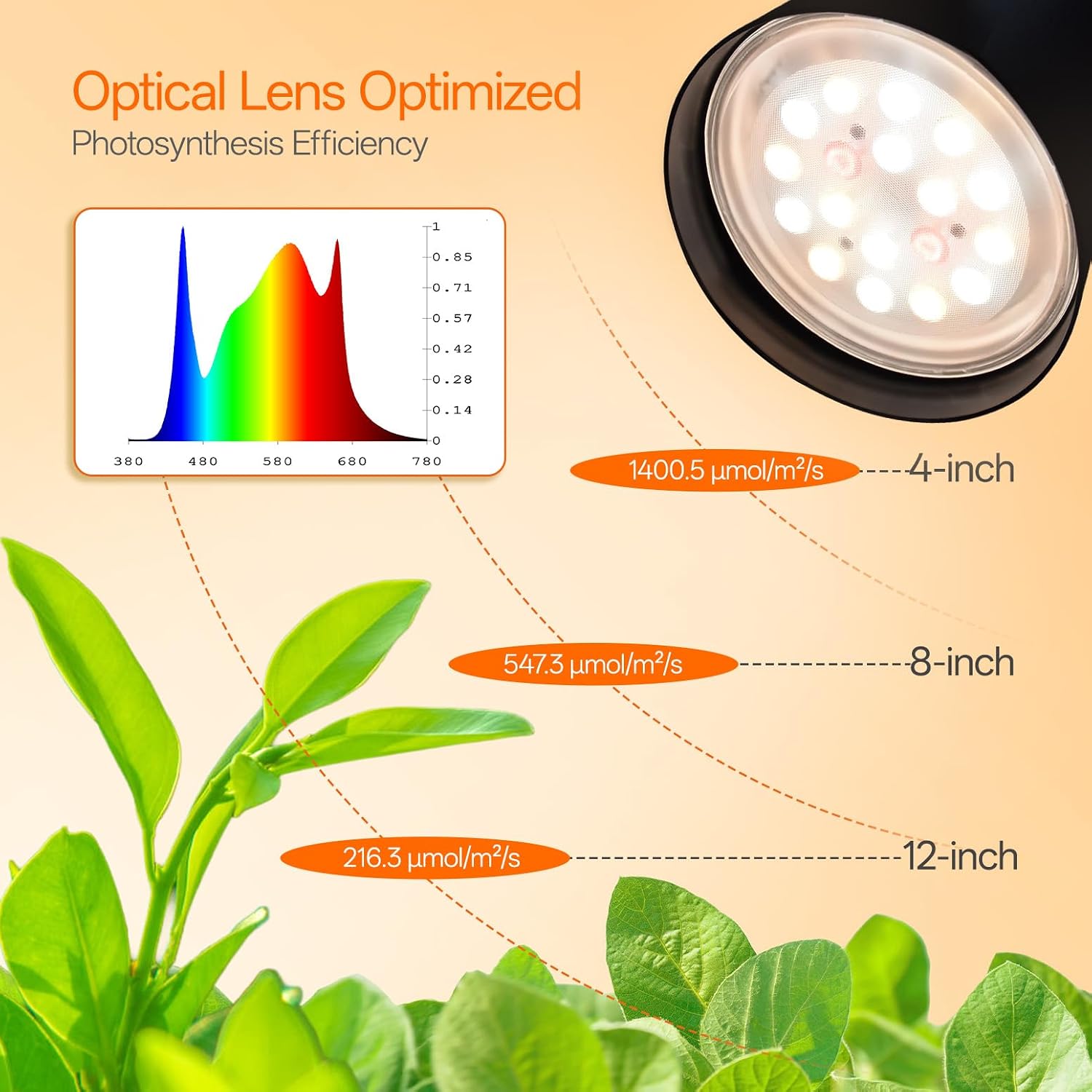 Detalle de Bstrip F11 BP-F073 65-Inch Standing Grow Light, 18W Full-Spectrum LED