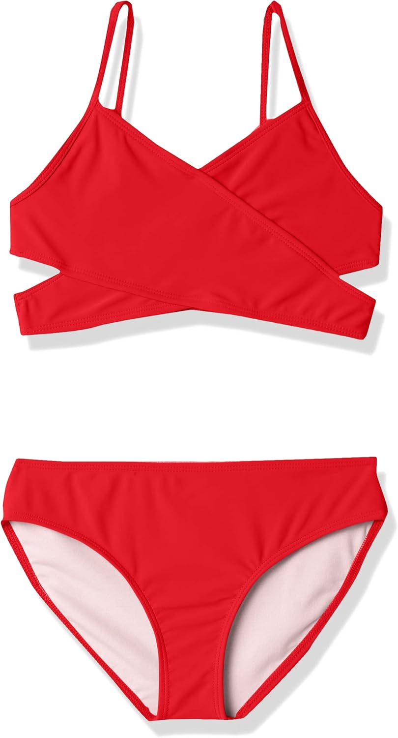 Detalle de Kanu Surf Girls' Coral Reef Beach Sport Wrap Around Bikini 2-Piece Swimsuit