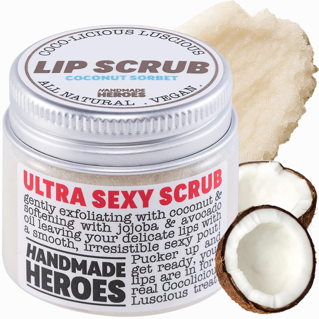 Handmade Heroes Coconut Sorbet Lip Scrub 1oz