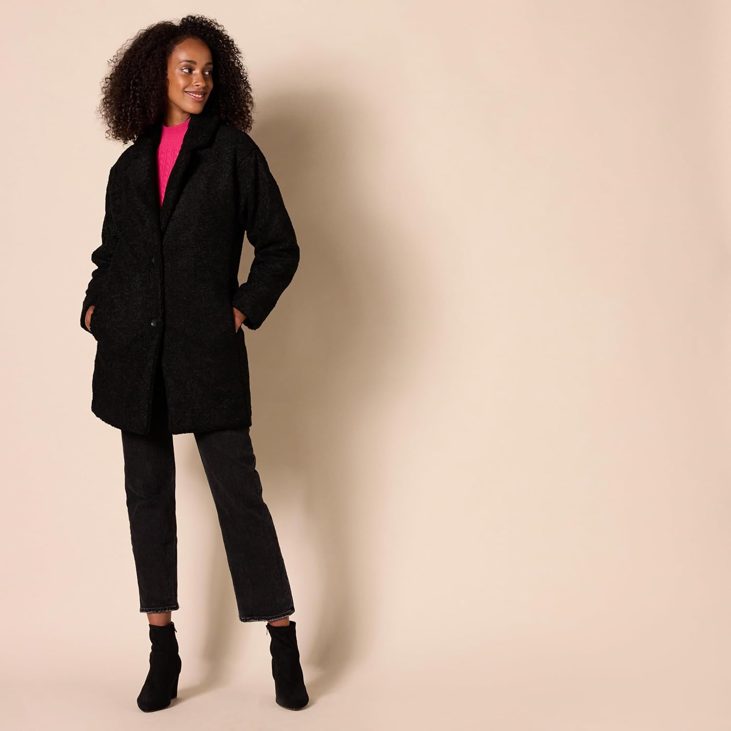 Thumbnail 1 de Amazon Essentials Women’s Teddy Bear Fleece Oversized Lapel Jacket (Previously Daily Ritual)