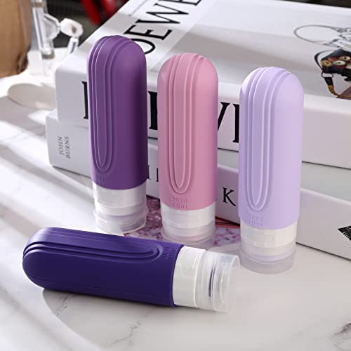 Thumbnail 7 de Mrsdry Travel Bottle Set: 90ml Silicone, Leak-Proof, BPA-Free, TSA-Approved (4 Pack)