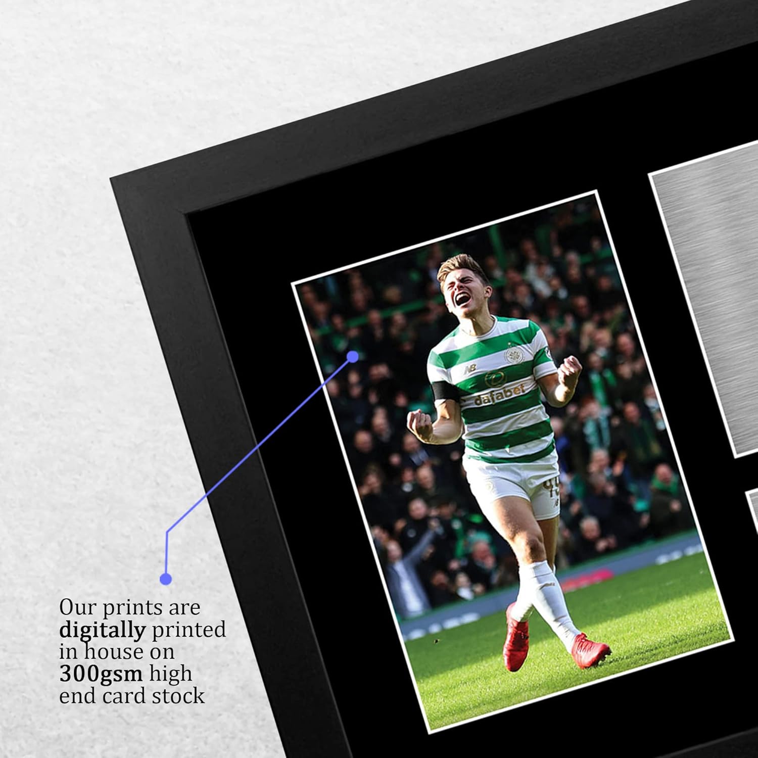 Thumbnail 3 de HWC Trading FR A4 James Forrest Celtic gifts framed printed autograph picture (A4)