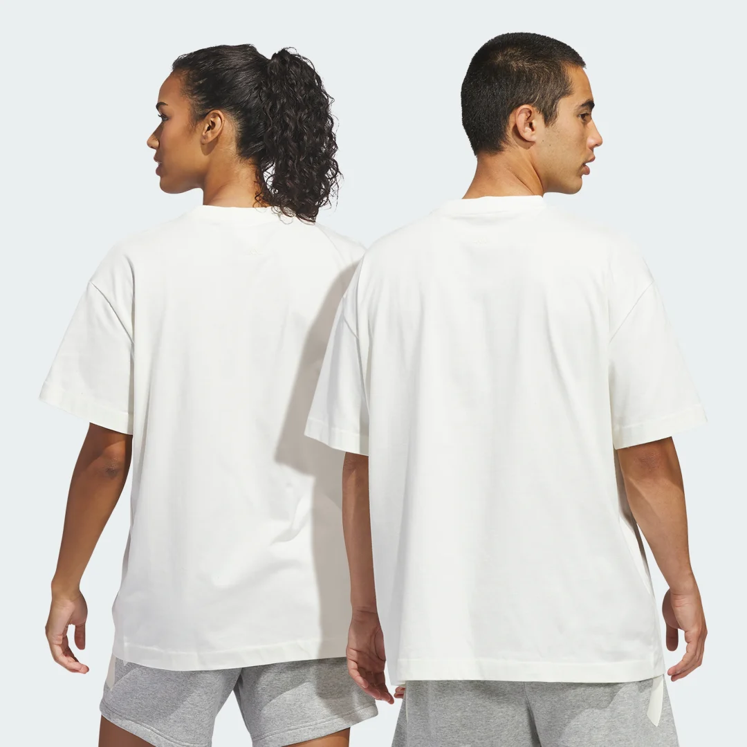 Detalle de Camiseta de baloncesto adidas Blanca
