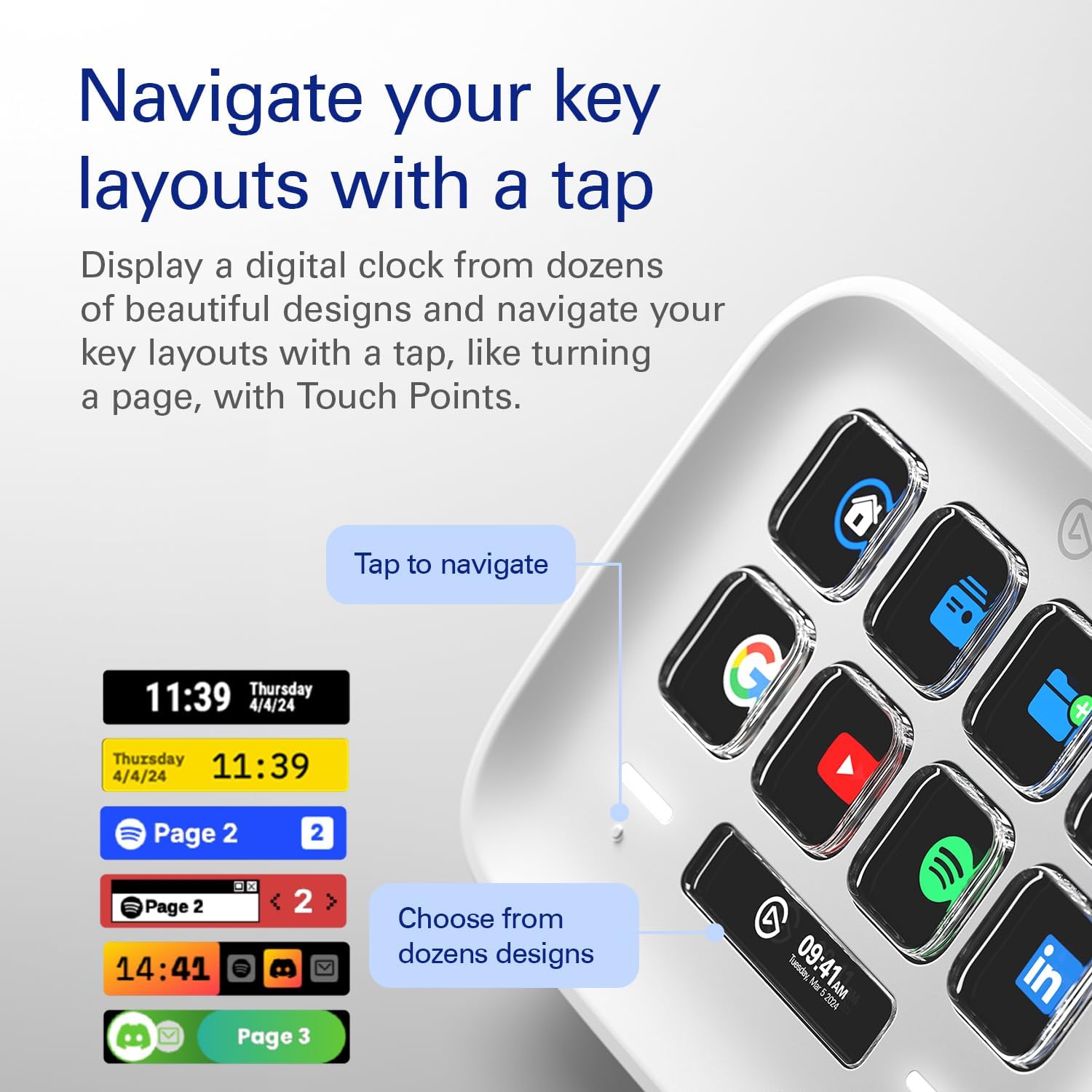Detalle 1 de Elgato Stream Deck Neo, 8-Key Controller with Customizable LCD Keys