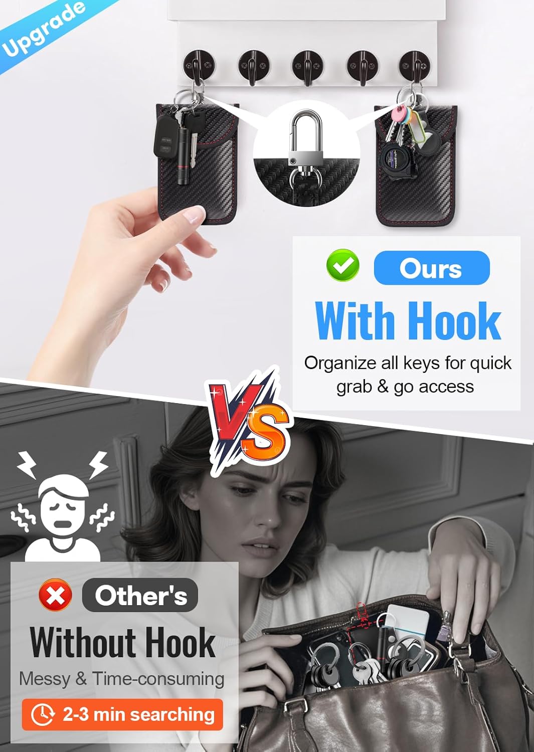 Detalle 2 de lanpard Faraday Pouch 2-Pack for Car Keys 🔑