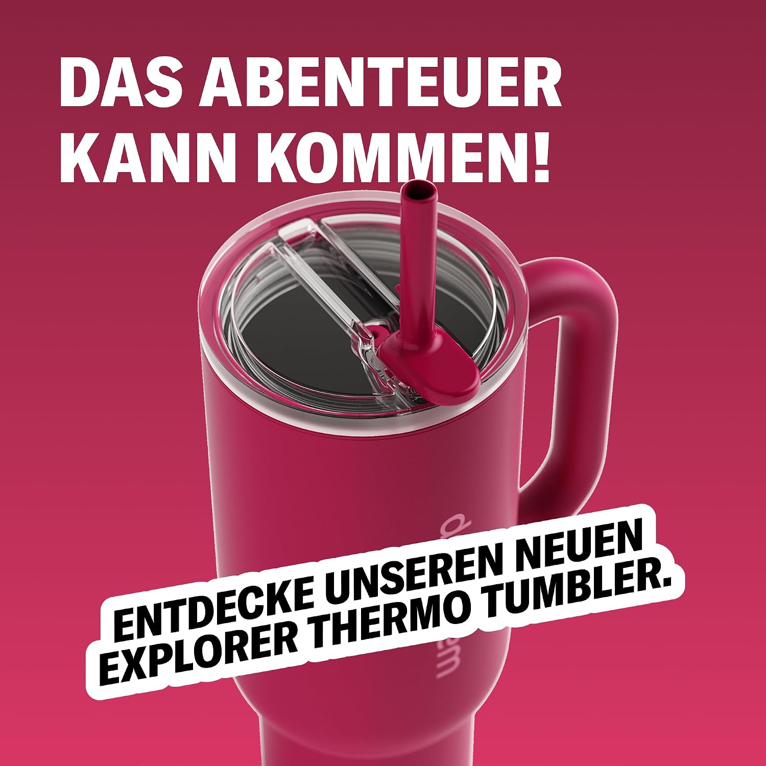 Thumbnail 5 de waterdrop® Thermobecher mit Strohhalm 1,1L – Auslaufsichere, isolierte Edelstahlflasche mit Deckel