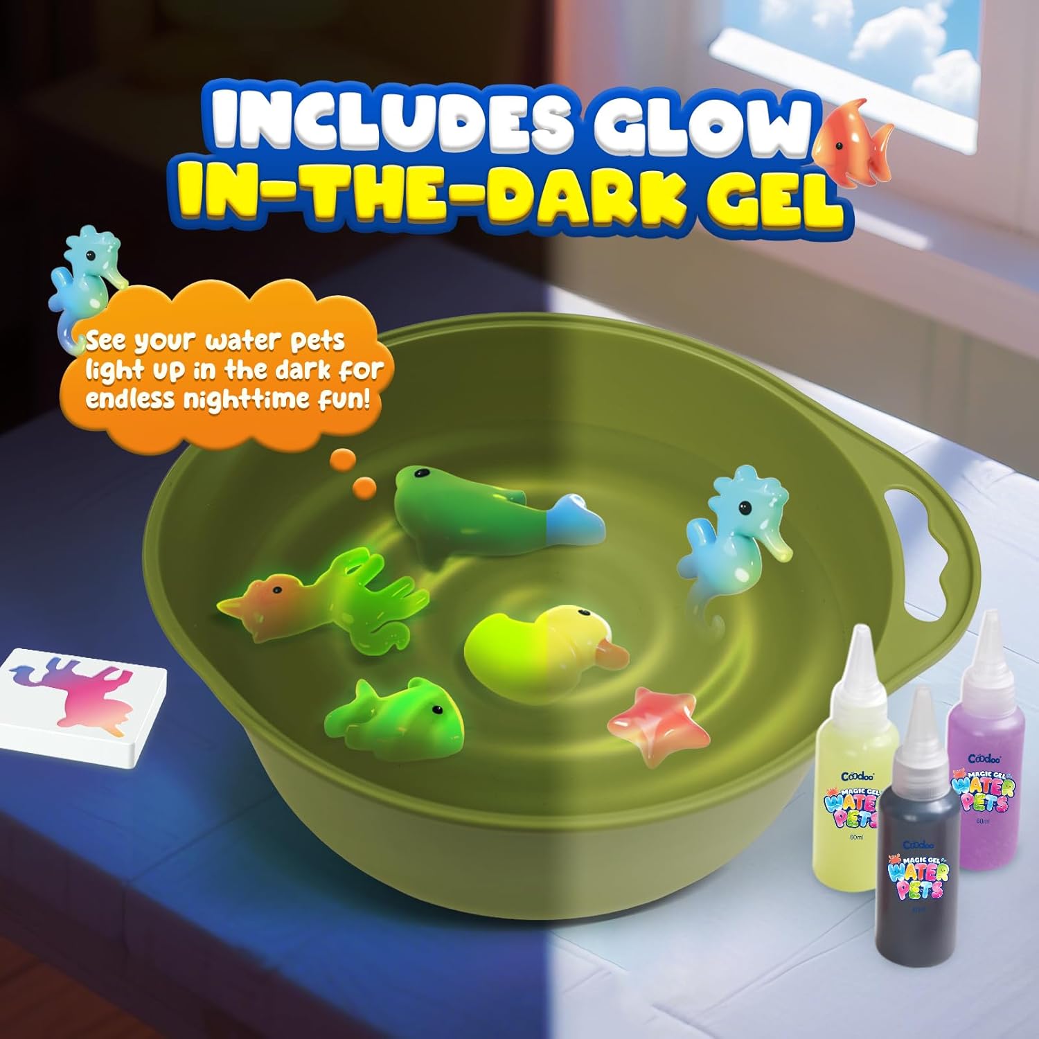 Thumbnail 2 de Magic Water Elf Toy Craft Kit for Kids: DIY Aqua Fairy Water Pets & Squishy Maker