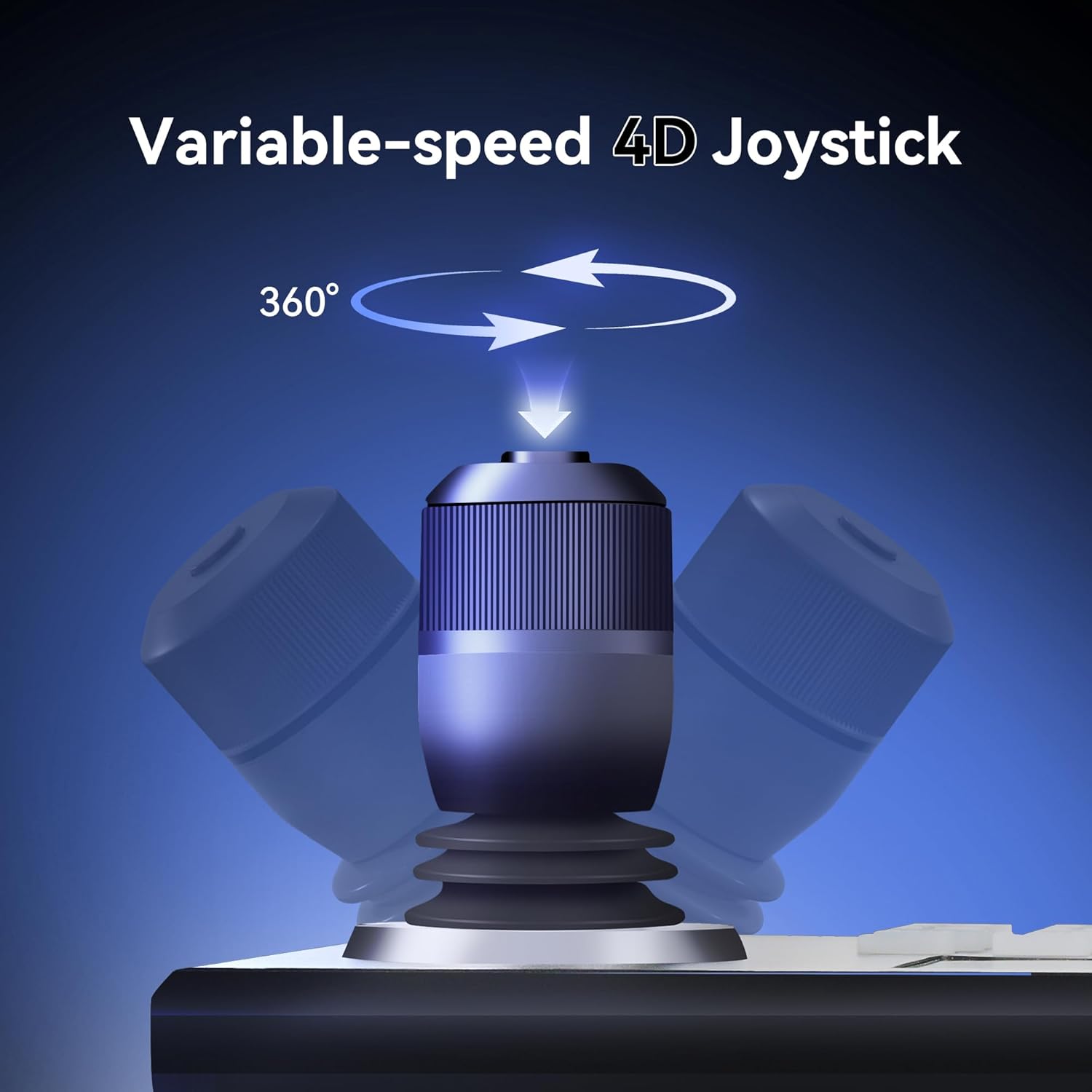 Detalle de Tenveo NDI PTZ Camera Controller 4D Joystick with 5" LCD Preview (PoE, VISCA/Pelco/RS232/RS422)
