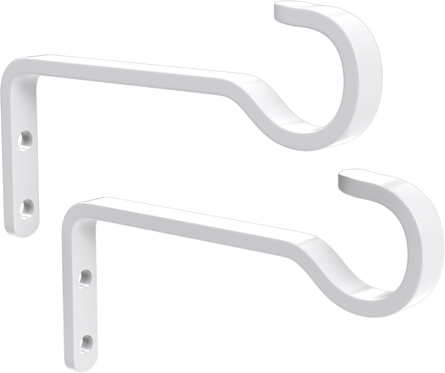 Detalle 2 de saffruff black hooks for hanging plants Wall Hooks, 6-Inch Iron, 2-Pack