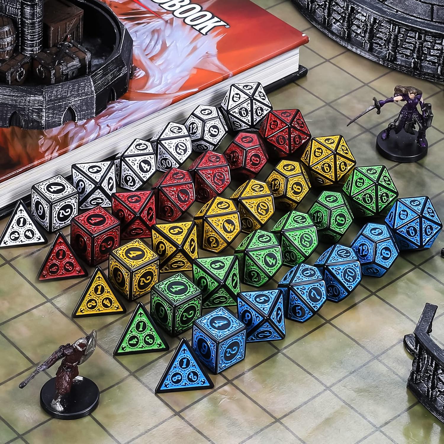 Thumbnail 6 de QMAY DND Würfel 35 Stück 🎲