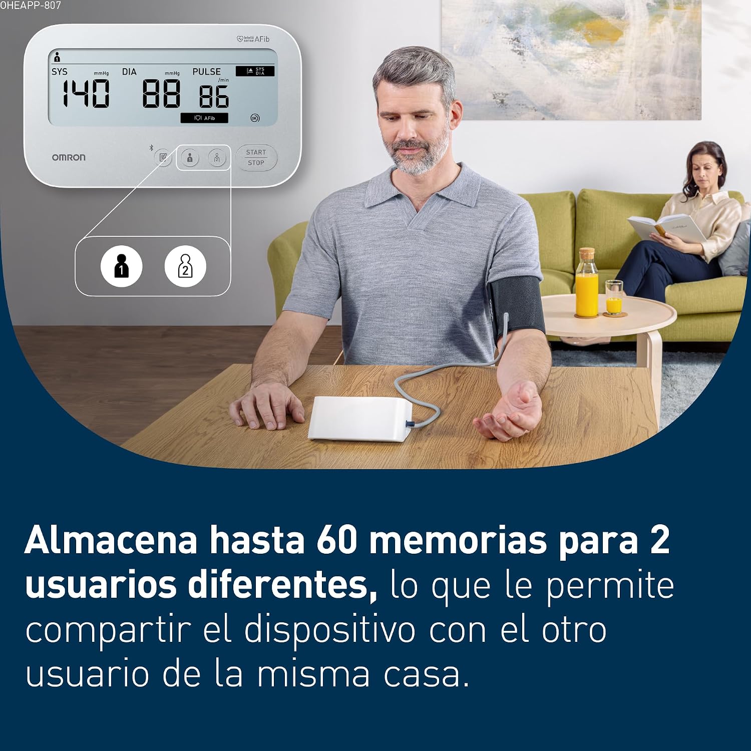 Thumbnail 3 de OMRON X4 Connect AFib tensiómetro 22-42 cm