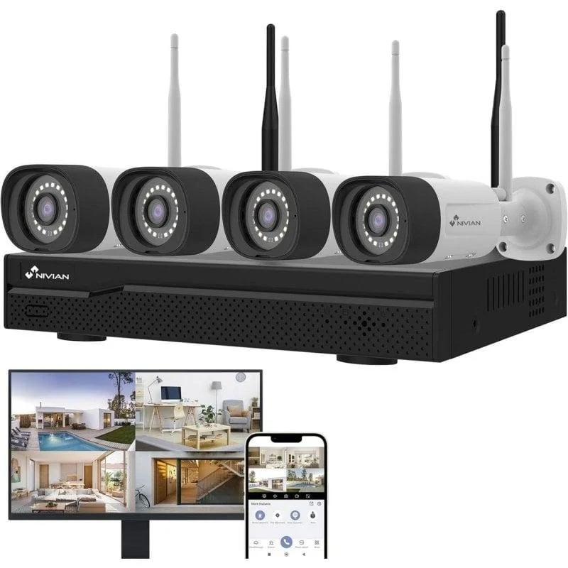 Detalle de Nivian NVS-KITW4310 kit cámara 2K IA