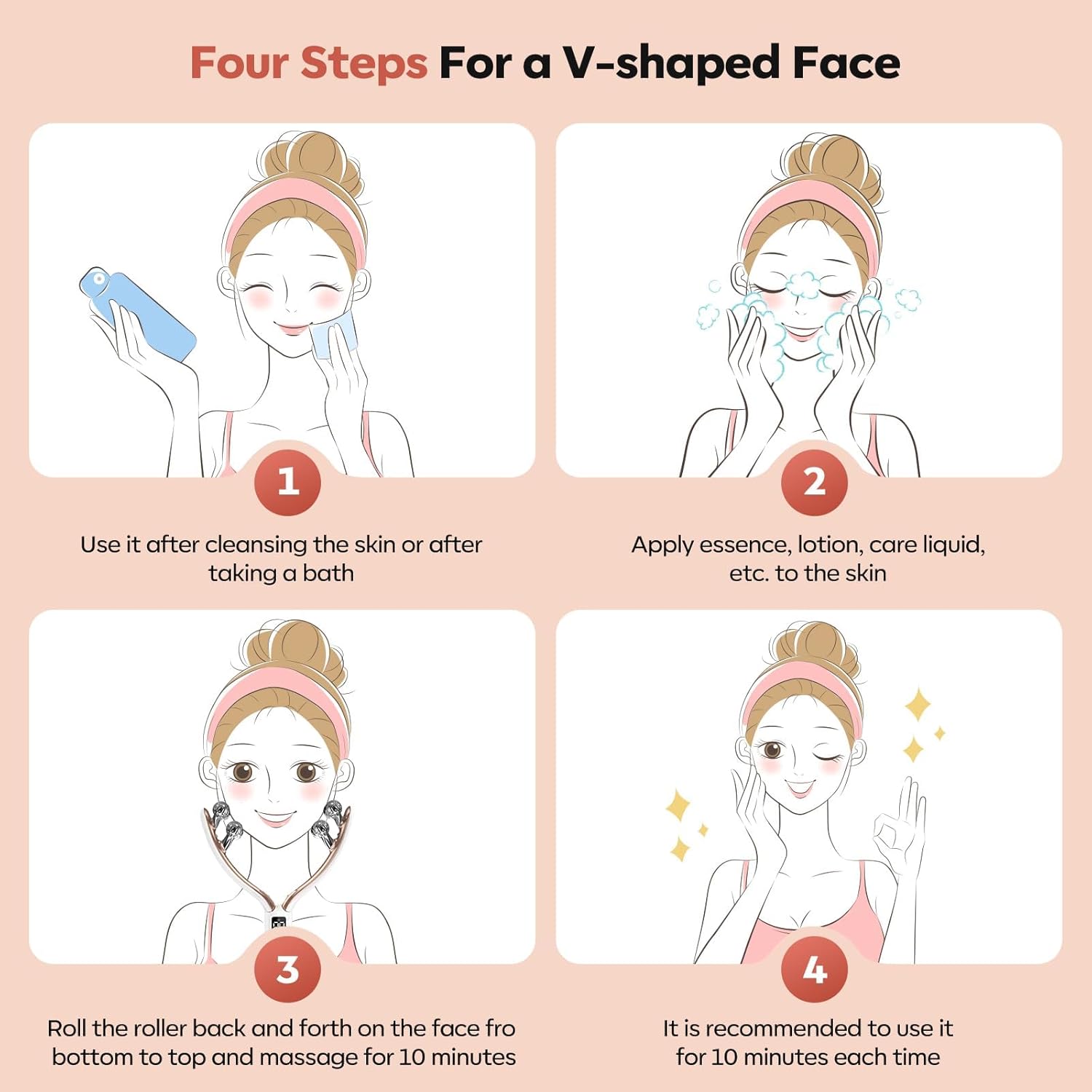 Thumbnail 6 de Doge&Vollar Wireless Facial Massager for Face and Neck (Rechargeable) for Women
