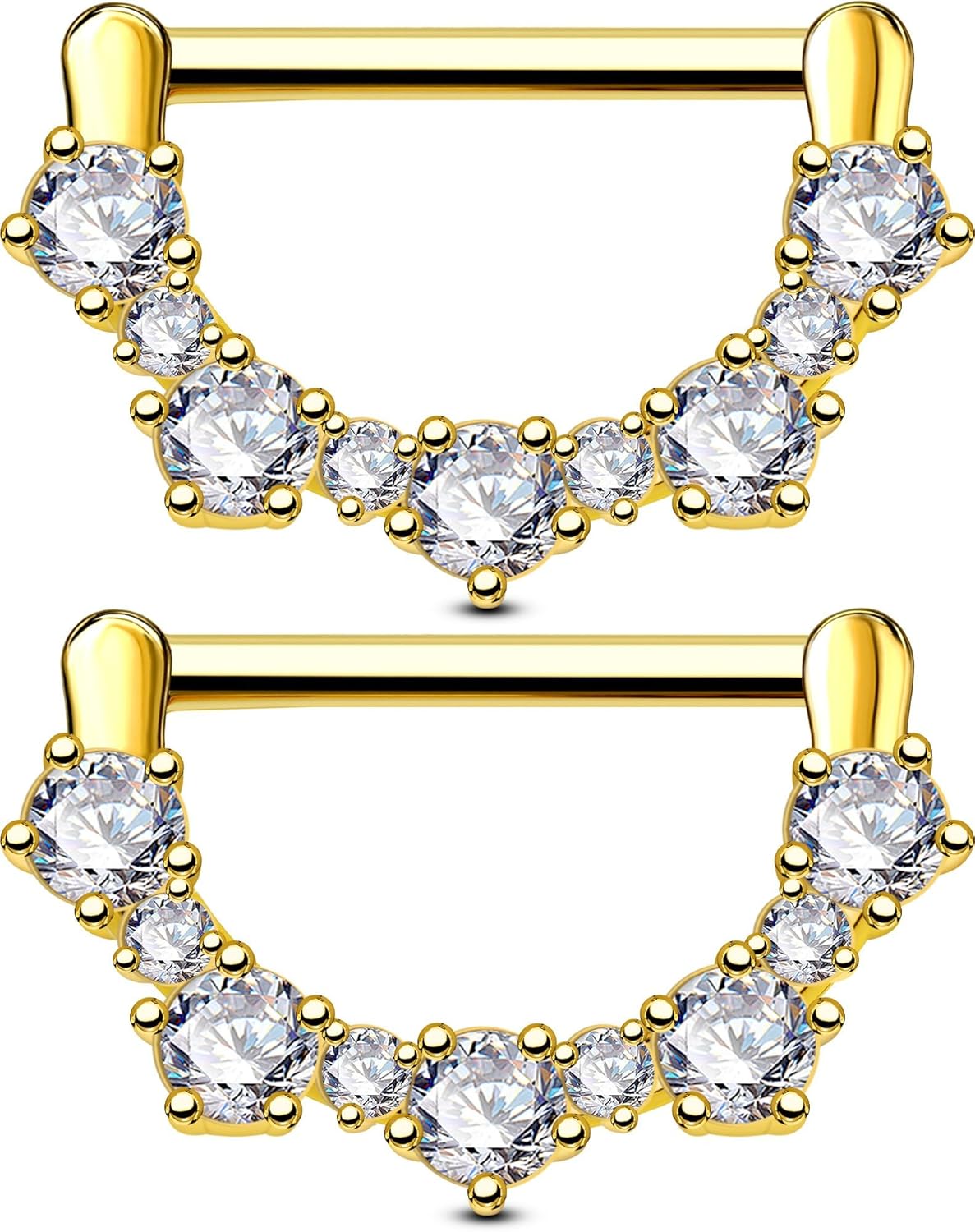OUFER Barres mamelon 14G 316L