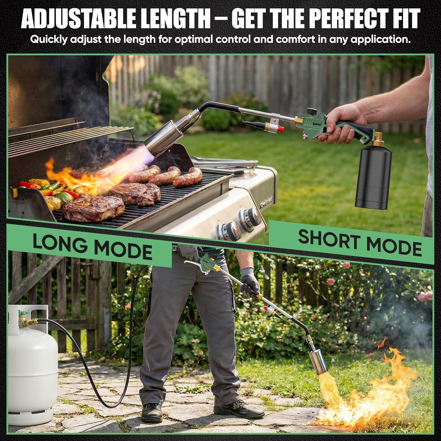 Thumbnail 6 de IgnitChef Weed Torch, 340,000 BTU, 12.5 ft Hose, Piezo Igniter