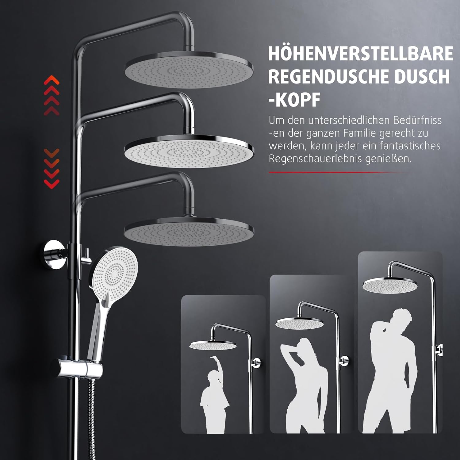 Thumbnail 5 de Rainsworth Duschsystem Regendusche 25 cm