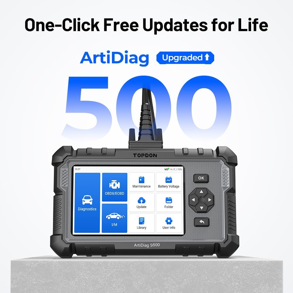 Detalle de TOPDON ArtiDiag500: Strumento diagnostico OBD2 completo con 6 funzioni speciali