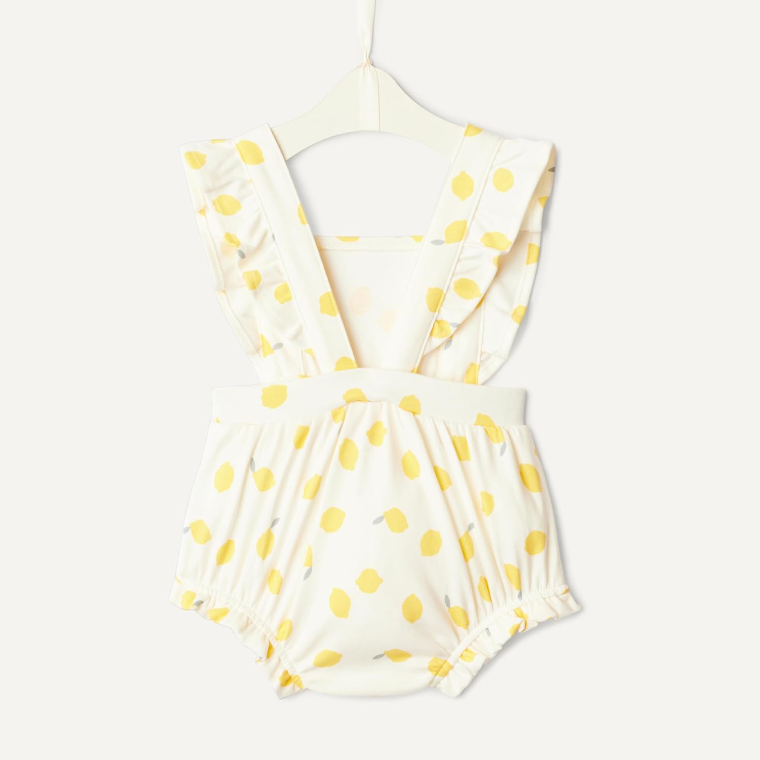Detalle de Amazon Essentials x Sofia Grainge Baby Girls' Cotton Sleeveless Romper with Ruffles