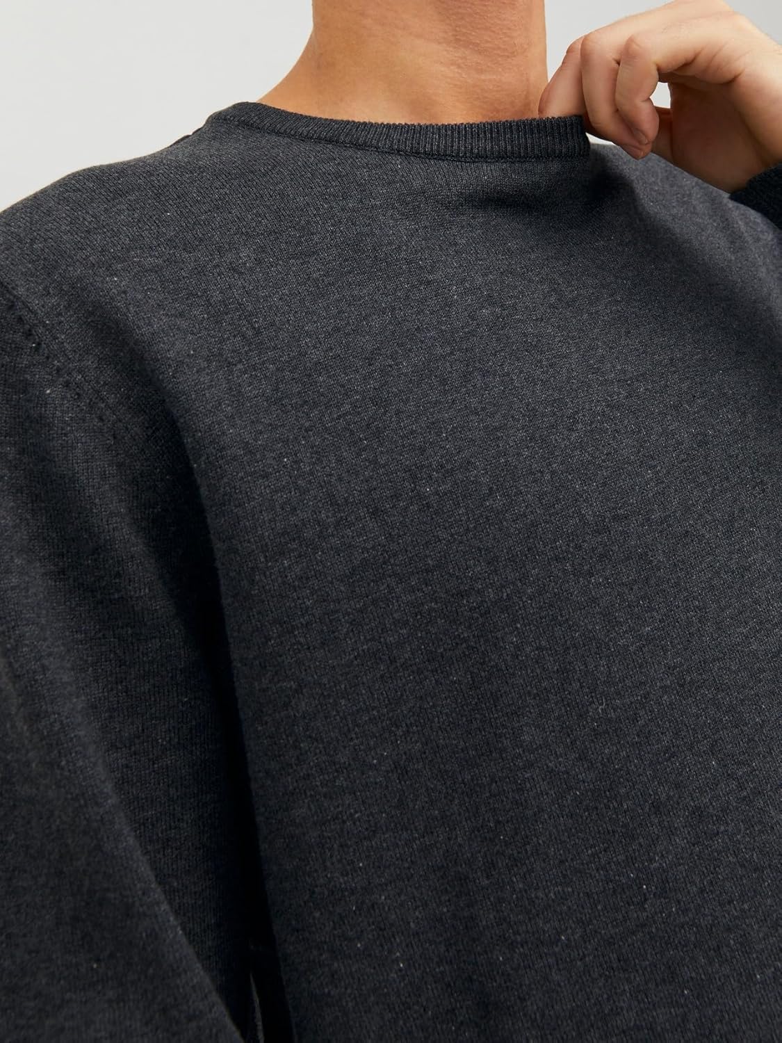 Thumbnail 5 de Pull homme Jack & Jones Jjebasic en coton (col rond) – tricot étroit