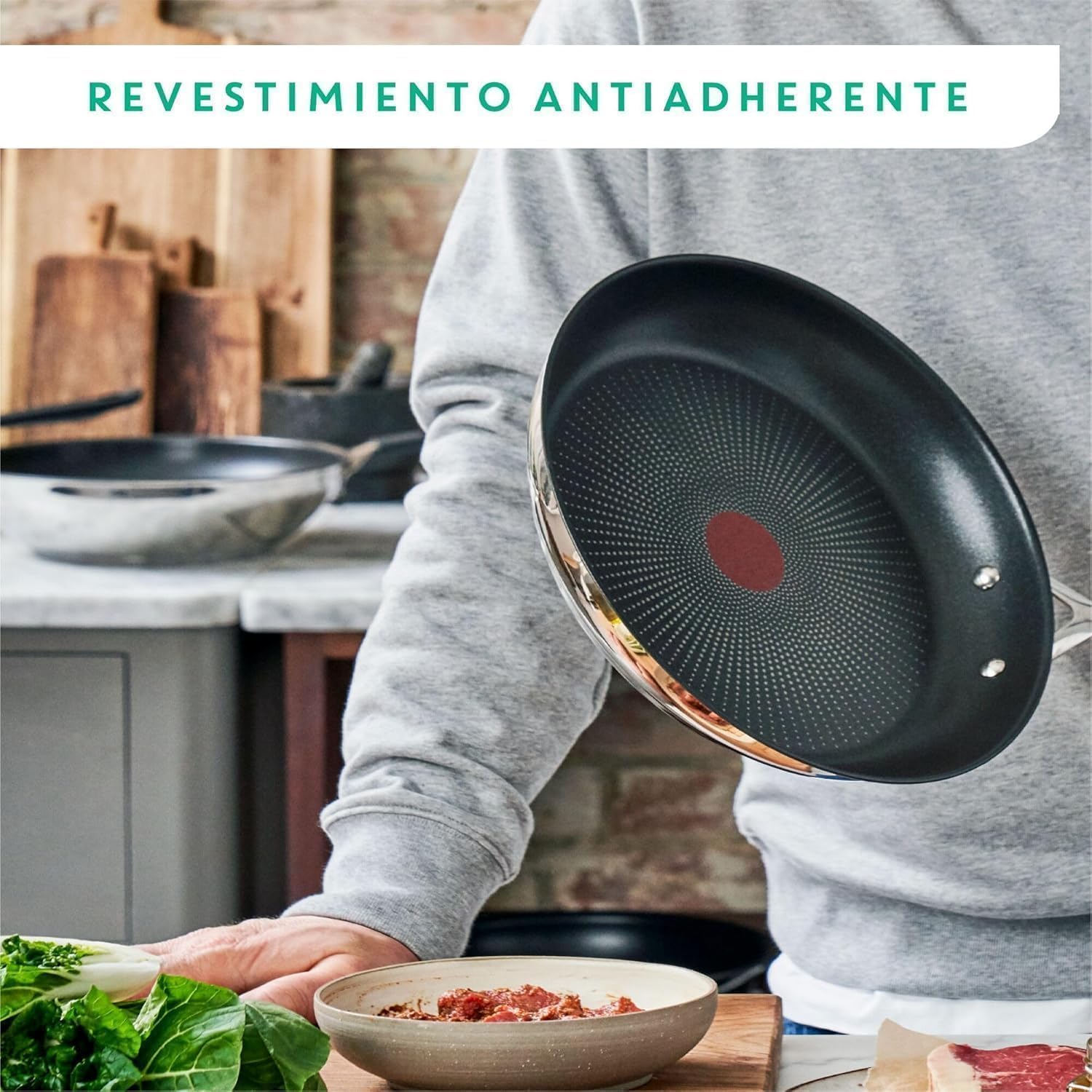Detalle 2 de Tefal Jamie Oliver Sartenes 20/24/28 cm antiadherente