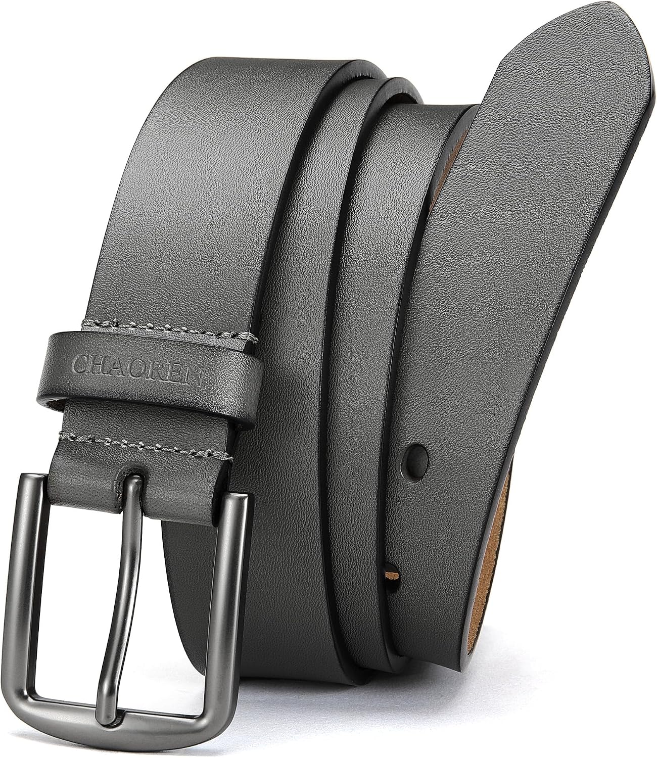 Detalle de Ledergürtel Herren Schwarz 35 mm