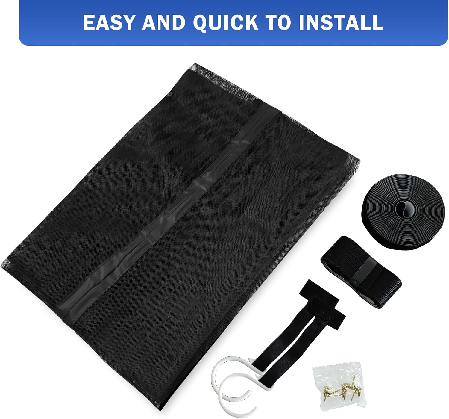 Thumbnail 6 de JIANJIAO Zanzariera Magnetica per Porte 90x190 cm – chiusura automatica, ventilata e resistente al vento