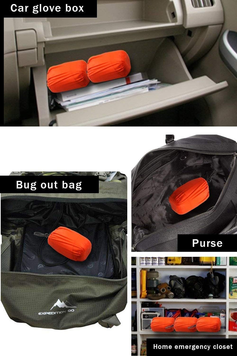 Detalle de HONYAO survival sleeping bag 91cm
