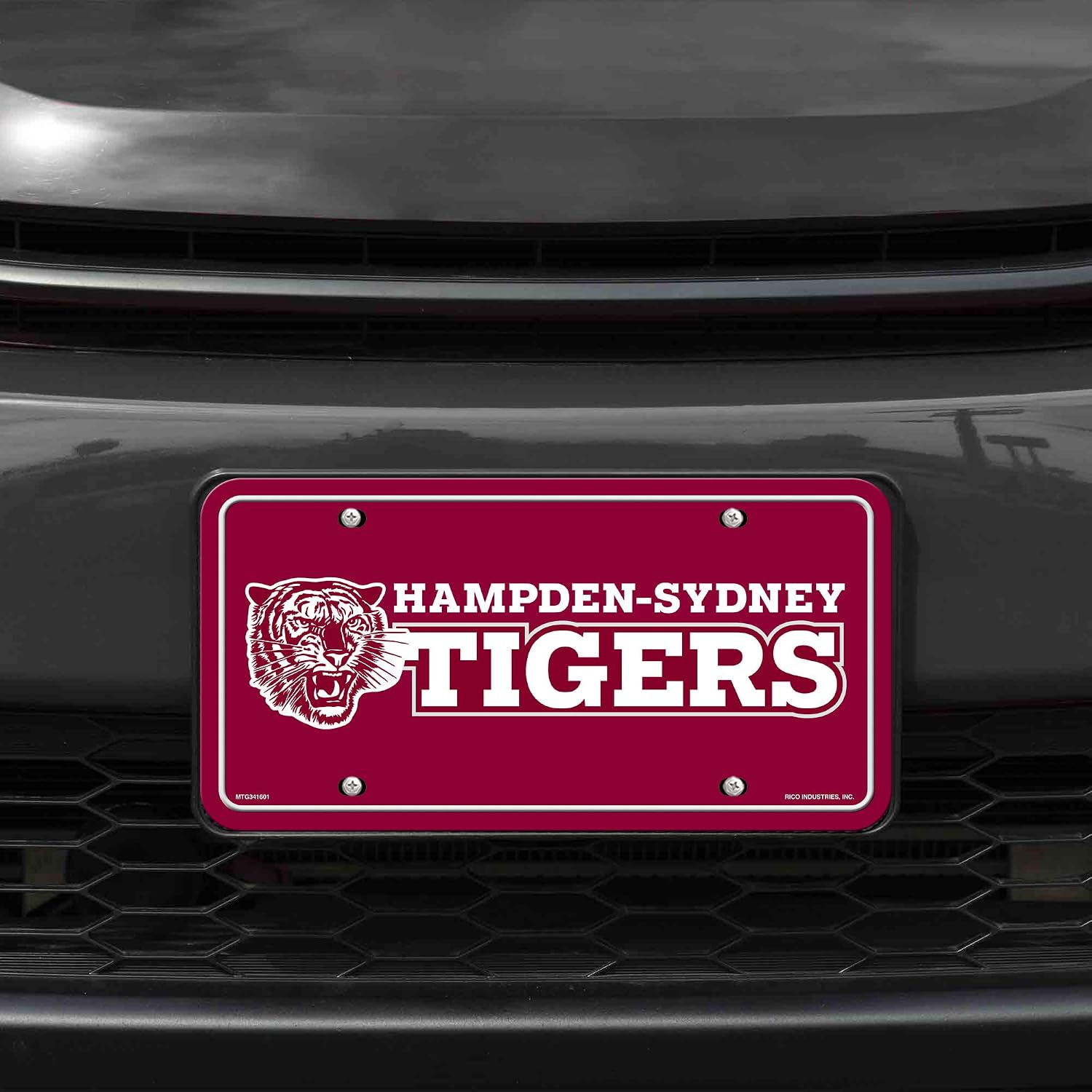 Detalle 2 de Rico Industries NCAA Hampden-Sydney Tigers Metal Auto Tag (6" x 12")