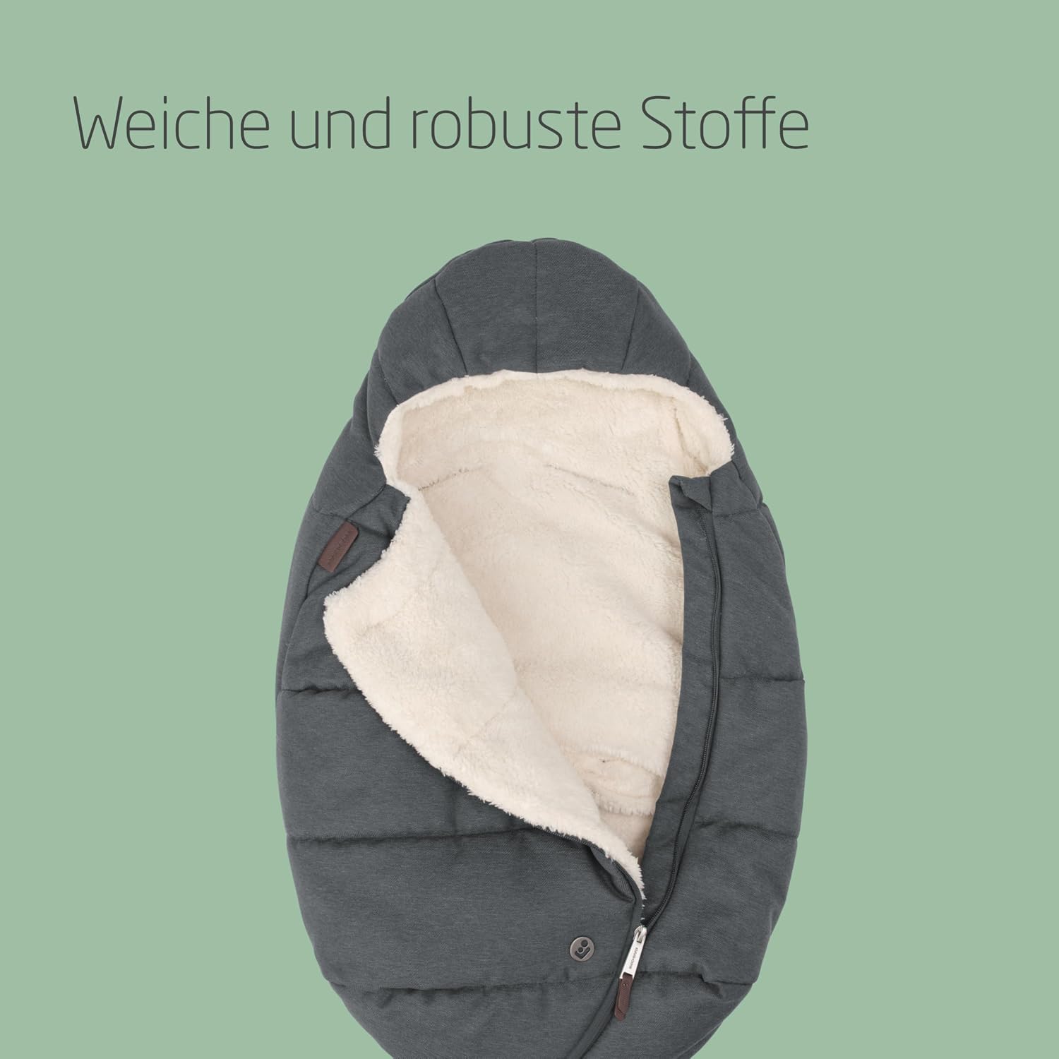 Thumbnail 3 de Maxi-Cosi Fußsack für Babyschalen (45–75 cm) Twillic Graphite – komfortabel, waschmaschinenfest und sicher