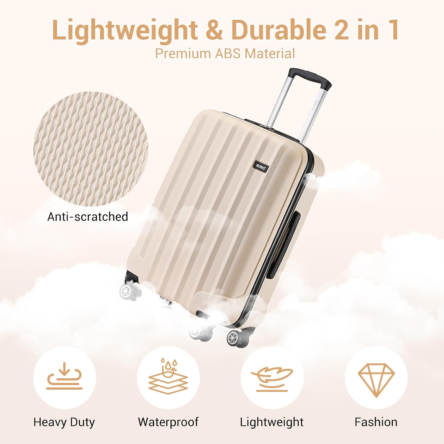 Thumbnail 5 de Kono ABS+PC 24in Lightweight Trolley Case