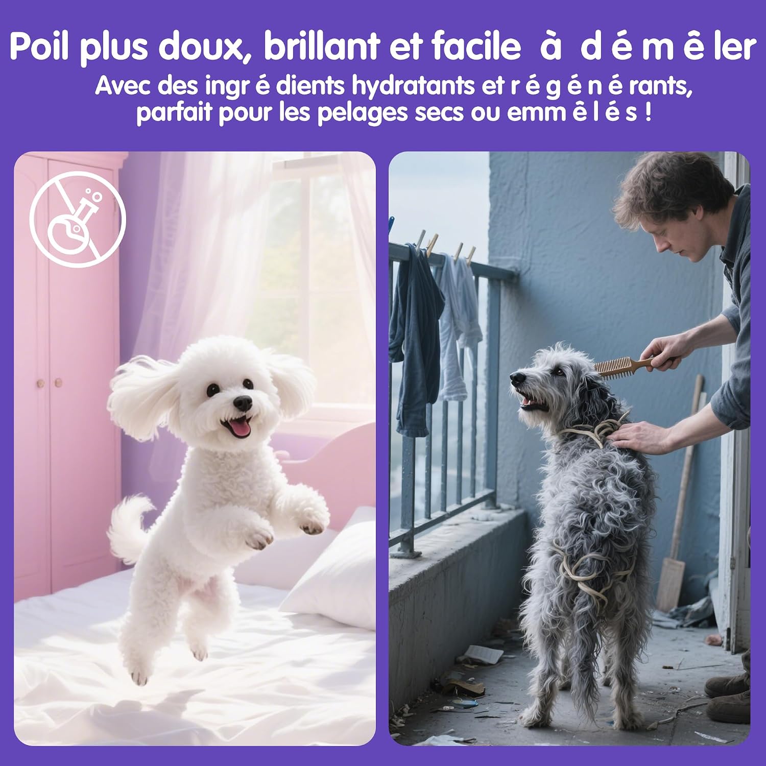 Detalle 2 de Aspand Spray démêlant 200ml 🐾