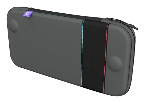 Detalle de Turtle Beach PlayTrek Étui Fin Charcoal Black — sous licence officielle Nintendo pour Nintendo Switch 2