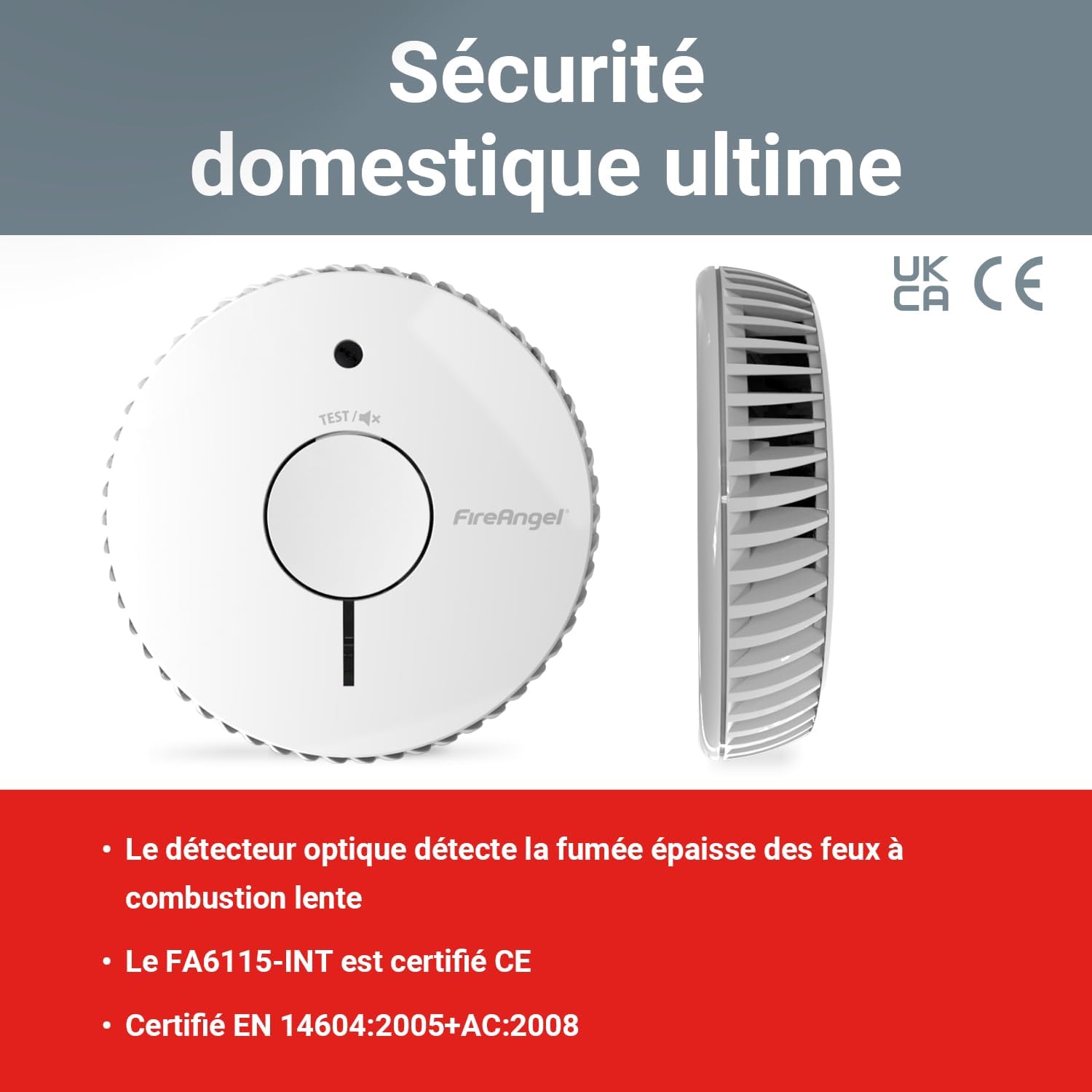 Thumbnail 2 de FireAngel FA6115-INT Détecteur de fumée 10 ans