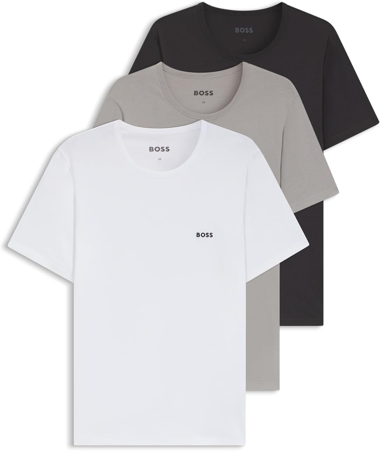 Thumbnail 3 de BOSS Herren T-Shirt RN 3p Co T-Shirt – 100 % Baumwolle