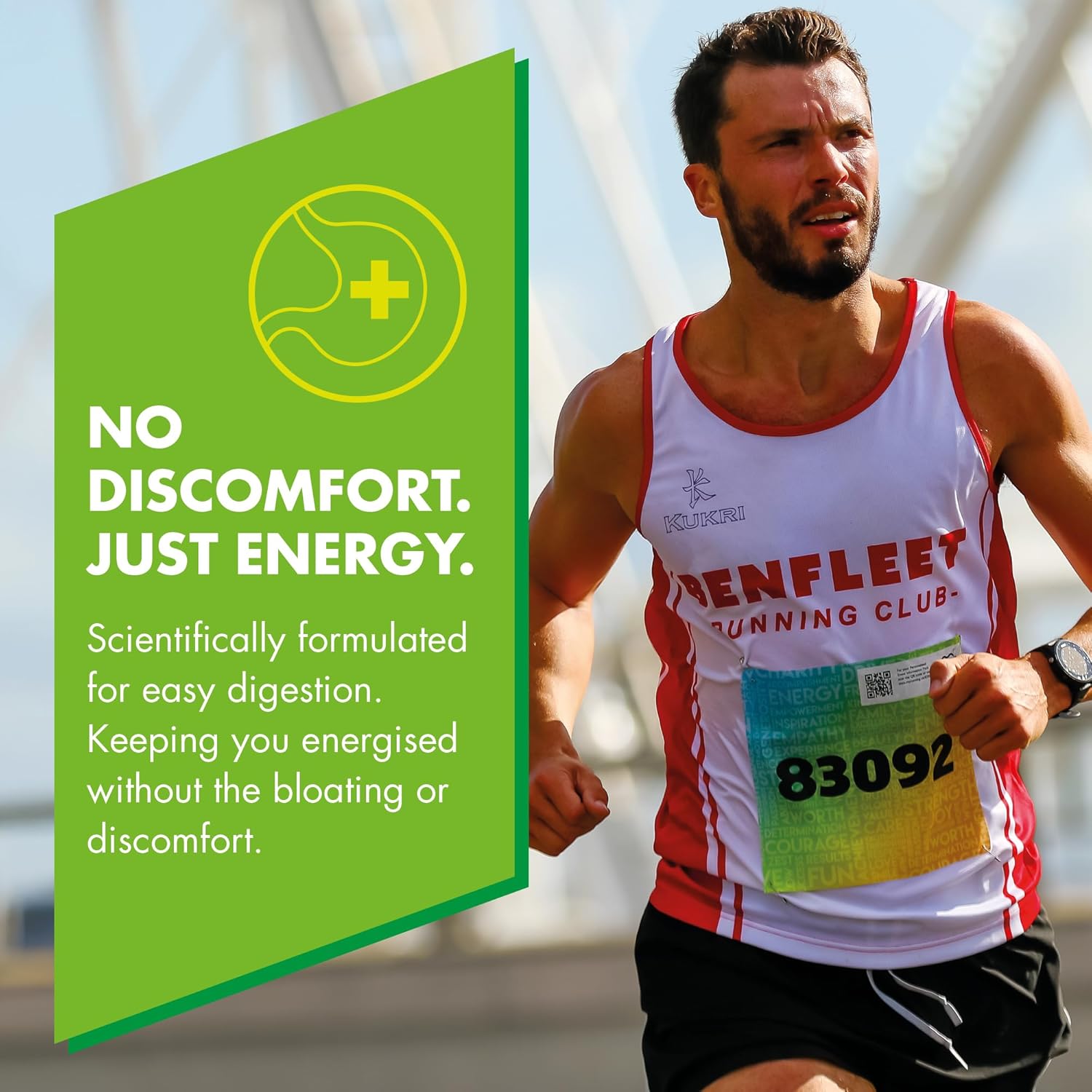 Detalle 2 de HIGH5 Running Gels Citrus (caffeine-free) – 23g carbs energy gel, 20 x 40g sachets