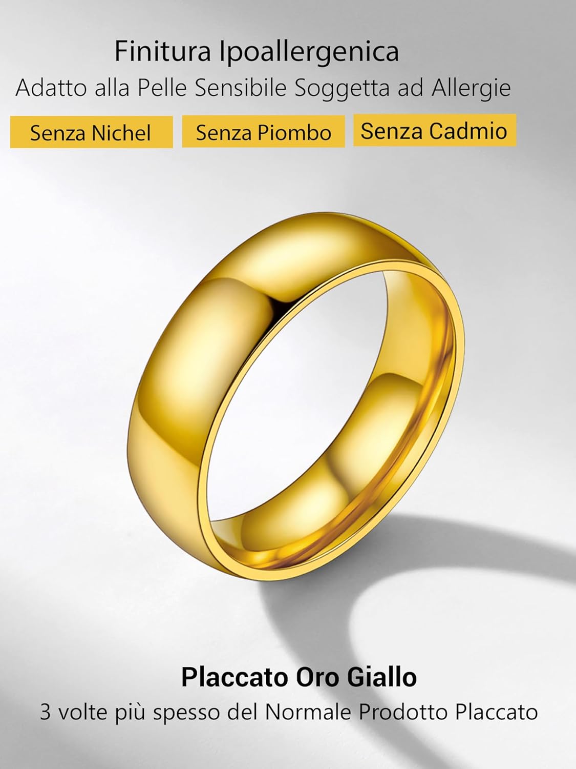 Thumbnail 5 de PROSTEEL Anello unisex Incisione Personalizzabile in Acciaio Inossidabile 316L placcato oro 18K o nero – Confezione regalo