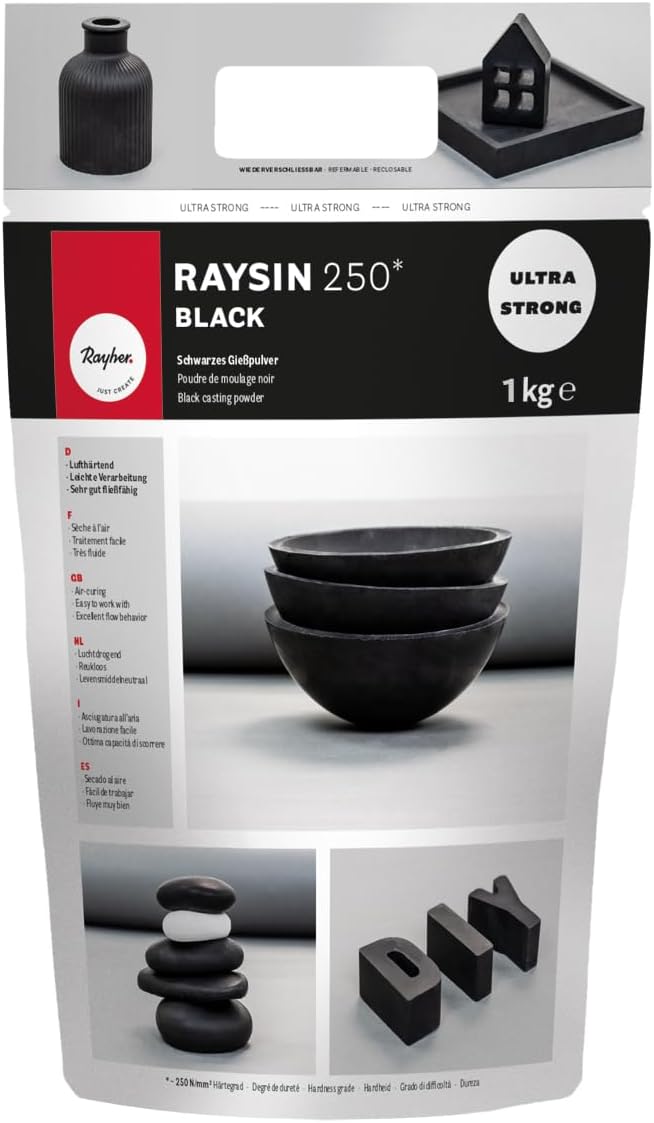 Thumbnail 3 de Rayher Raysin Polvere Colata Bianco, busta 10 kg – per stampaggio e fusione