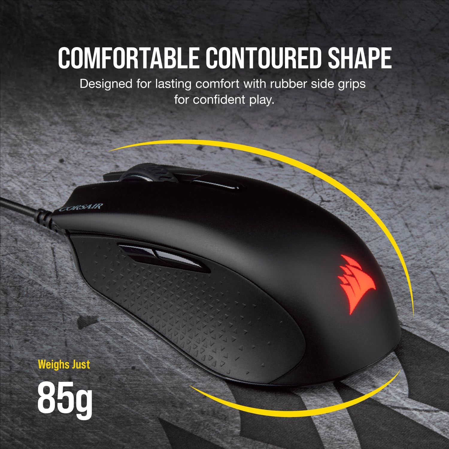 Detalle 2 de Corsair Harpoon RGB Pro gaming mouse (optical, 12,000 DPI) — lightweight FPS/MOBA control