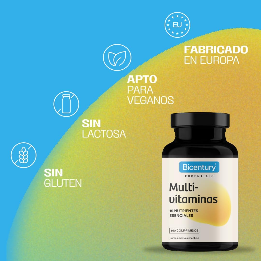 Thumbnail 4 de Bicentury Multivitaminas y Minerales 🌿 360 Comprimidos, 1 Año