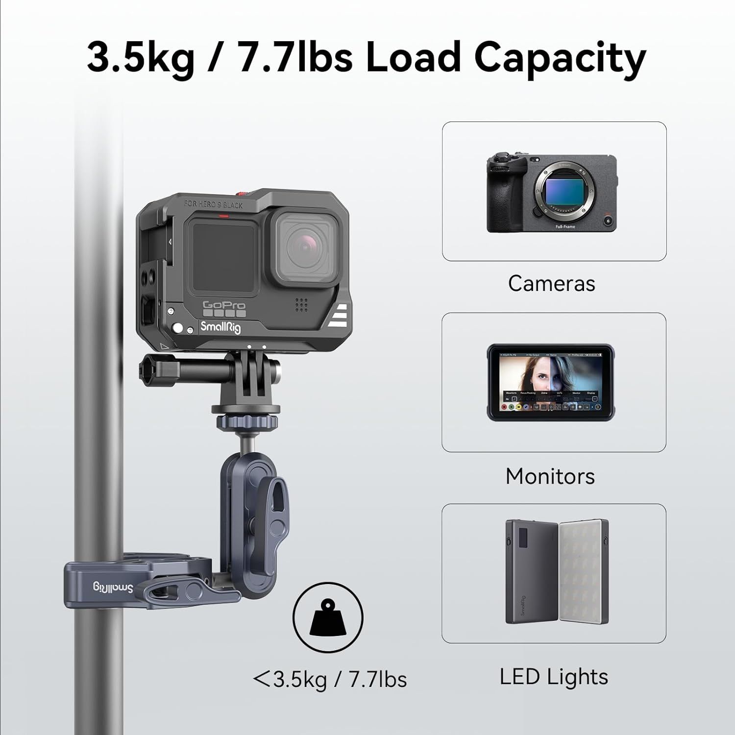 Thumbnail 5 de SMALLRIG 3757B magic arm clamp with 1/4" thread