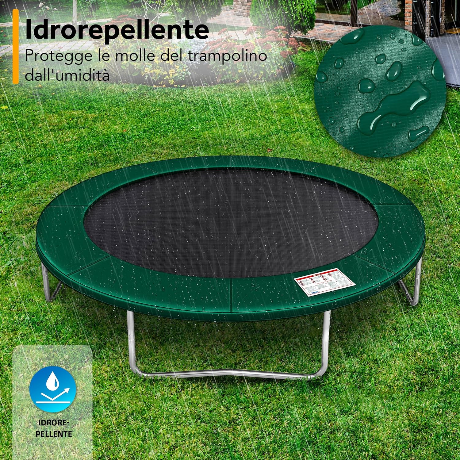 Thumbnail 5 de KIDUKU Copertura Bordo Imbottitura Protettiva per Trampolino – Protezione elastica e resistente 244–427 cm