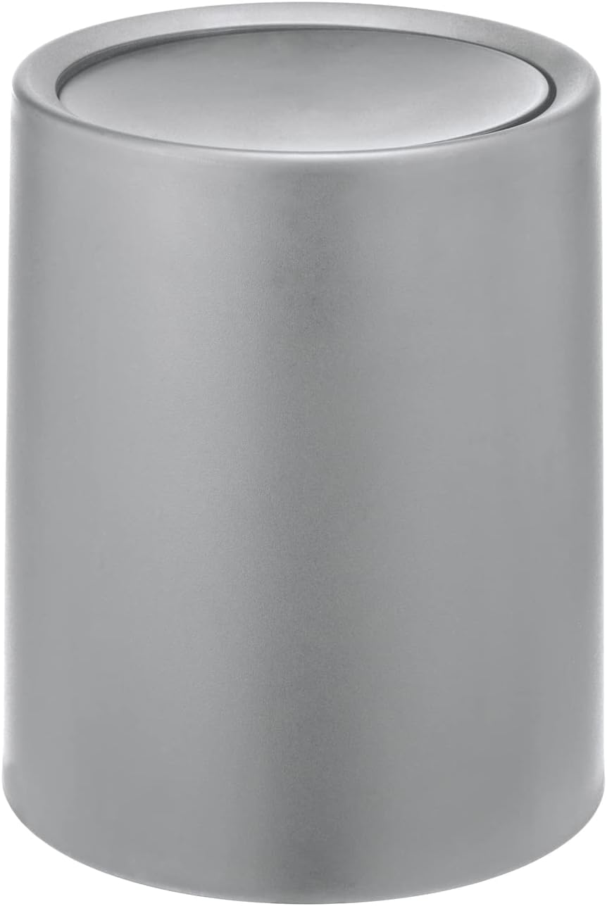 Detalle de WENKO Poubelle à couvercle basculant Atri – 6 litres, gris