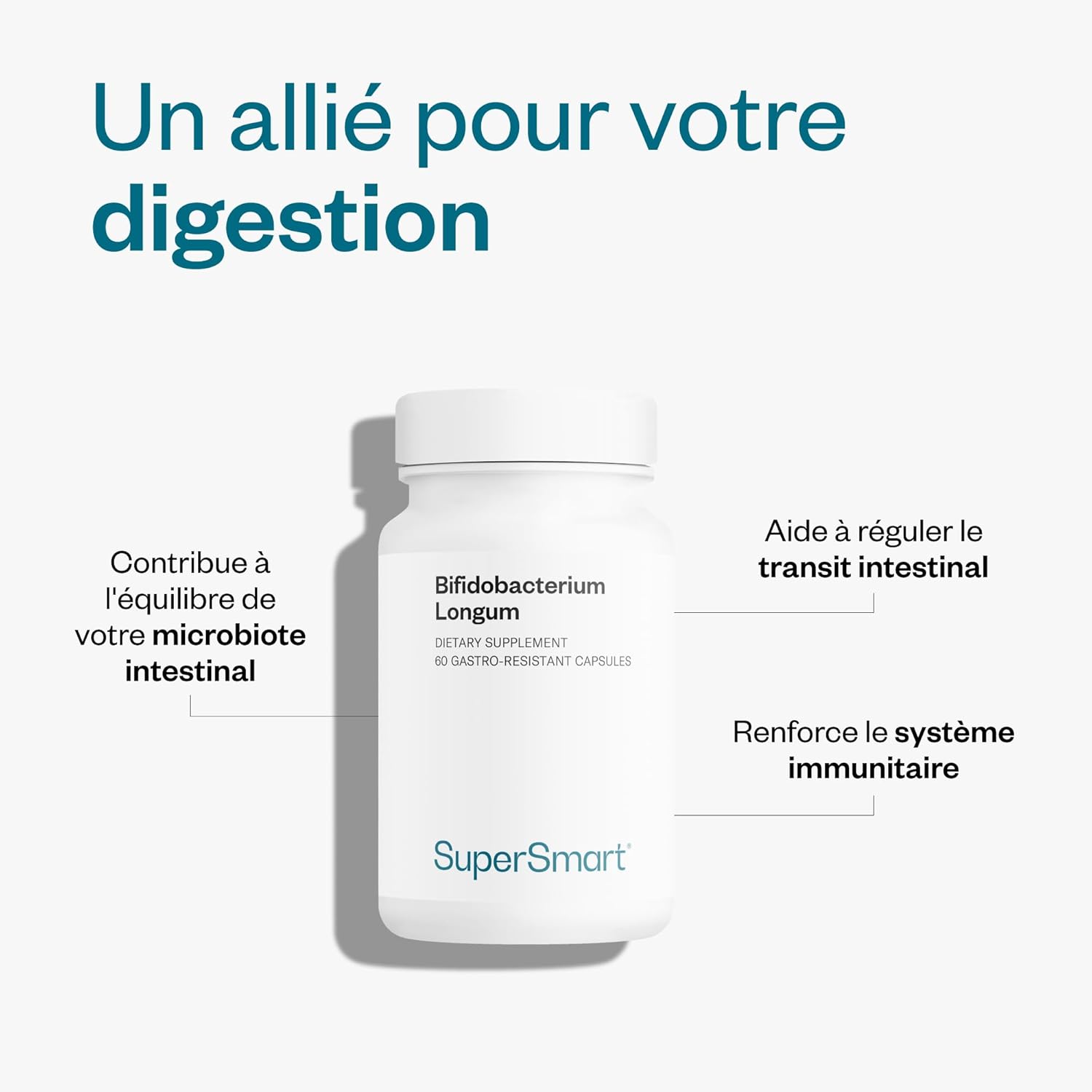 Thumbnail 3 de Probiotique Bifidobacterium longum Supersmart en gélules DR Caps