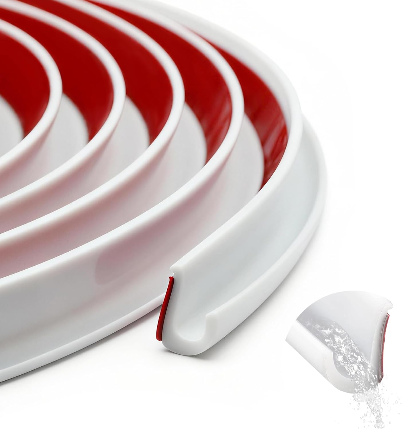 Gouttière Camping Car – Bande PVC 5 mètres (blanc) pour gouttières et portes, auto-adhésive