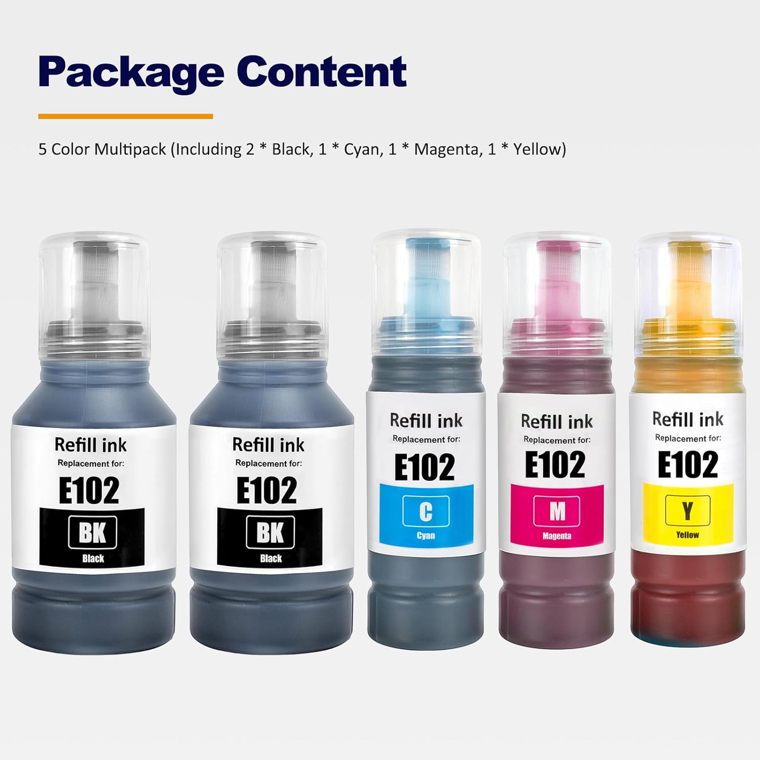 Thumbnail 3 de LAIPENG 102 Multipack compatibile per Epson 102 (2x BK / C / M / Y) per EcoTank serie ET