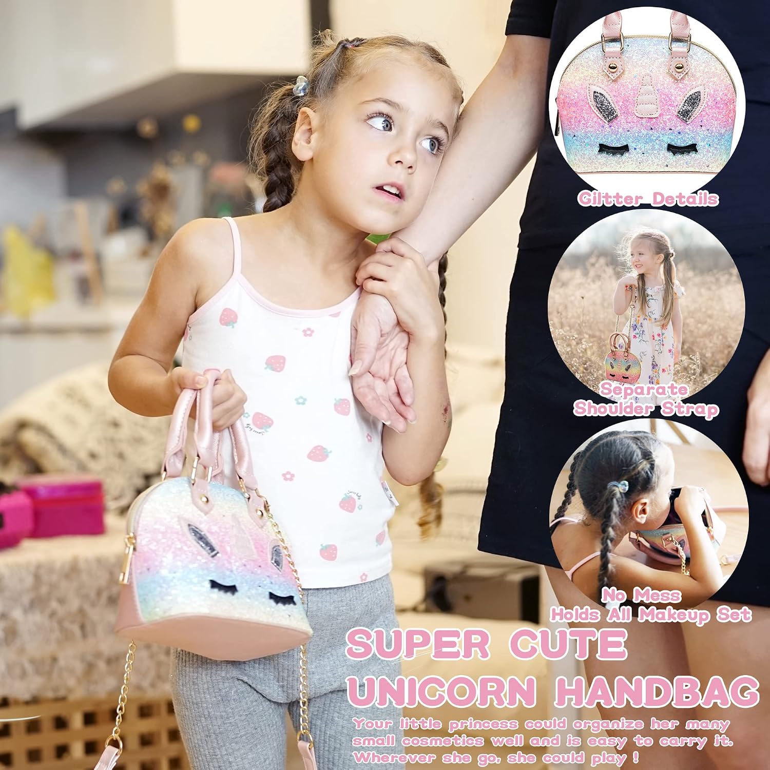 Detalle 2 de Kids Makeup Sets for Girls — Unicorn Washable Starter Kit