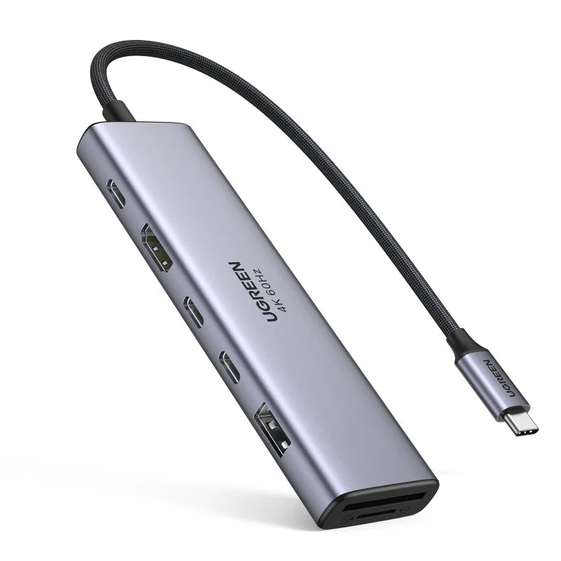 Detalle de Ugreen Revodok Hub USB-C 7 en 1 PD100W