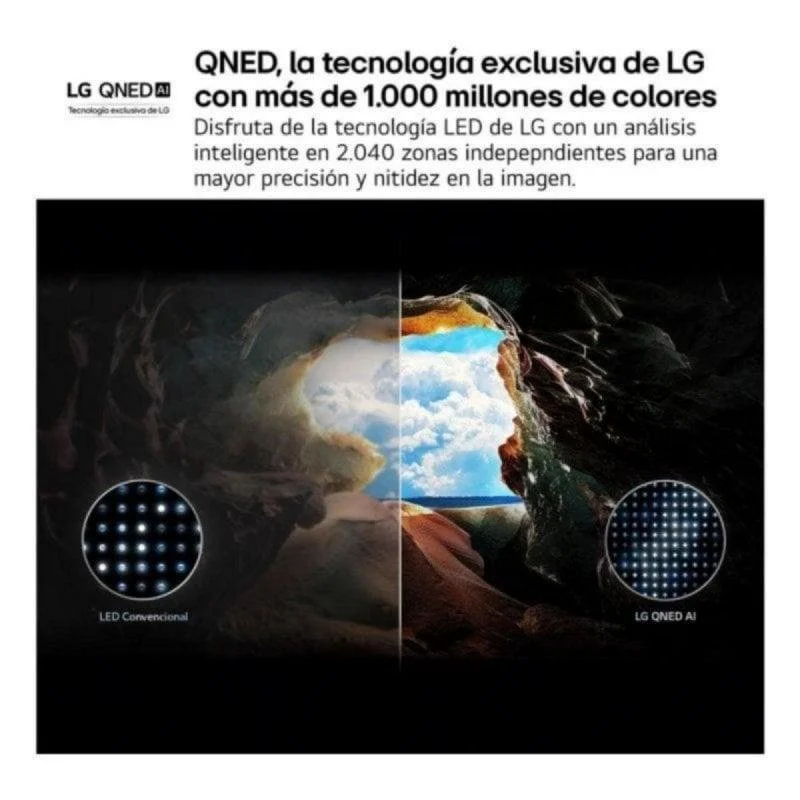 Detalle 2 de LG QNED84A6C 65QNED84A6C 65" 4K UltraHD Smart TV con WebOS, HDR10 y Dolby Digital